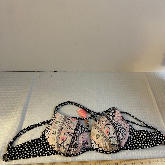 Vs the gorgeous black 32C bra dots pink tassel padded - Picture 3 of 5
